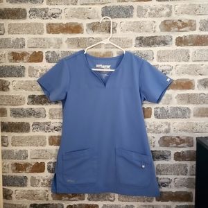 Ciel Blue XS Grey's Anatomy Signature scrub top